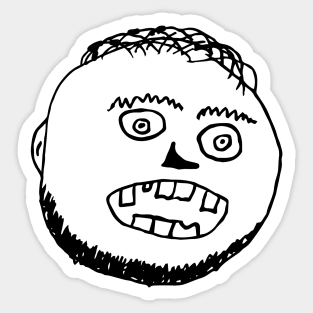 A Neanderthal Named Mario The Caveboy Sticker